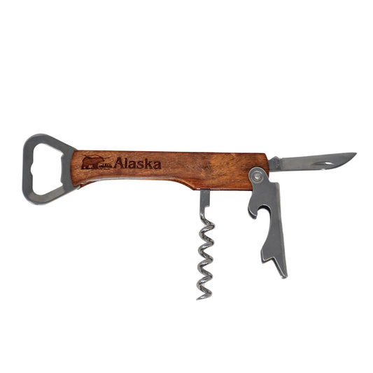 Wine tool with Alaska Engraving and Bear Engraving