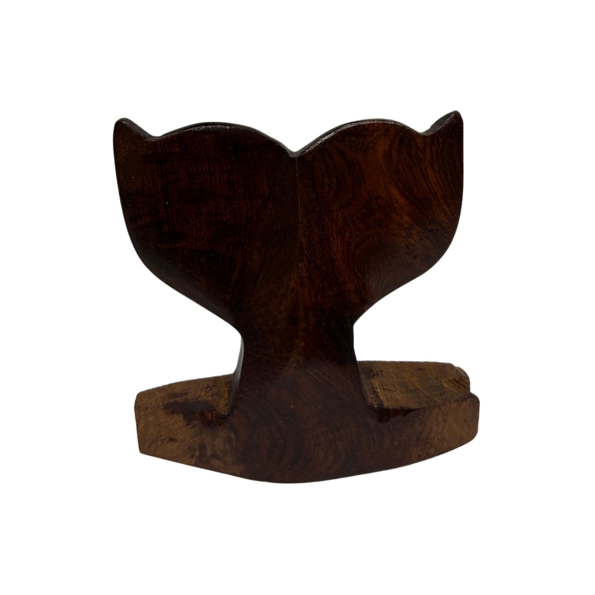 Wooden decorative whale tail