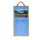 Advice from Alaska text featuring a scenic landscape on a wooden sign on a white background