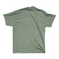 Green t-shirt on a white background