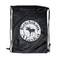 Black drawstring bag with 'Ketchikan Alaska' and moose logo on a white background