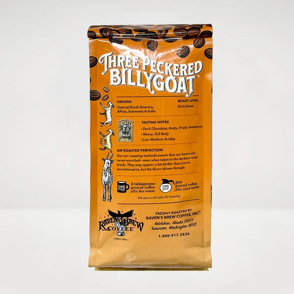 THREE PECKERED BILLY GOAT COFFEE