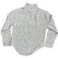 Back of gray quarter Zip