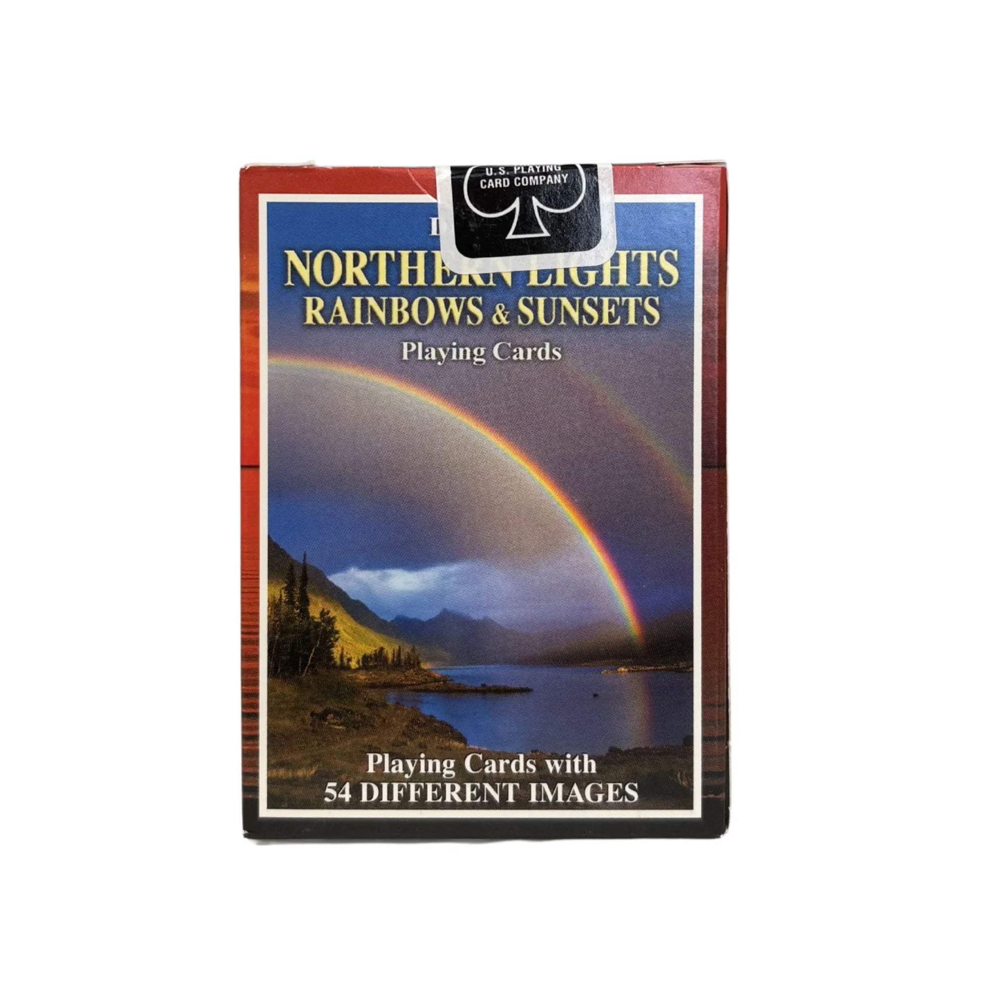 Playing card deck with Northern Lights and Rainbows & Sunsets design