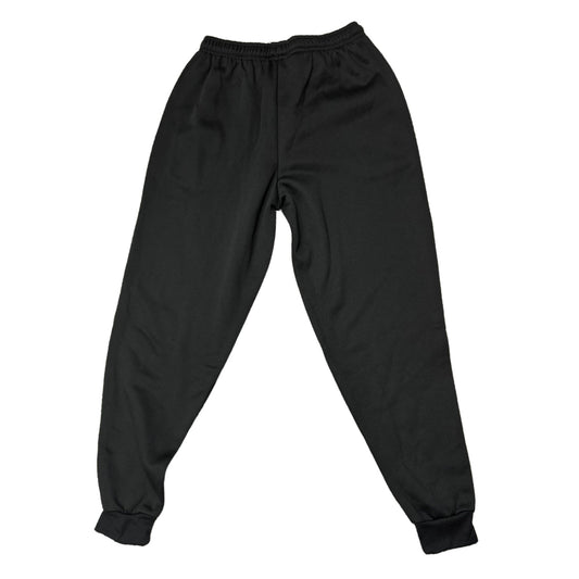 Black sweatpants on a white background
