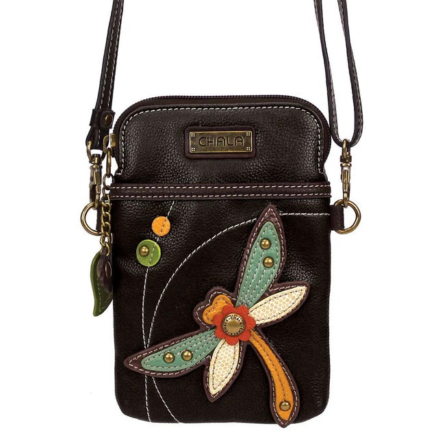 DRAGONFLY CROSSBODY PHONE BAG
