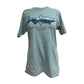 Light blue t-shirt with a fish graphic and 'Ketchikan Alaska' text 