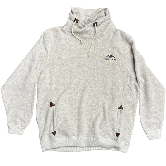 Pull over with 'Alaska' logo on a white background