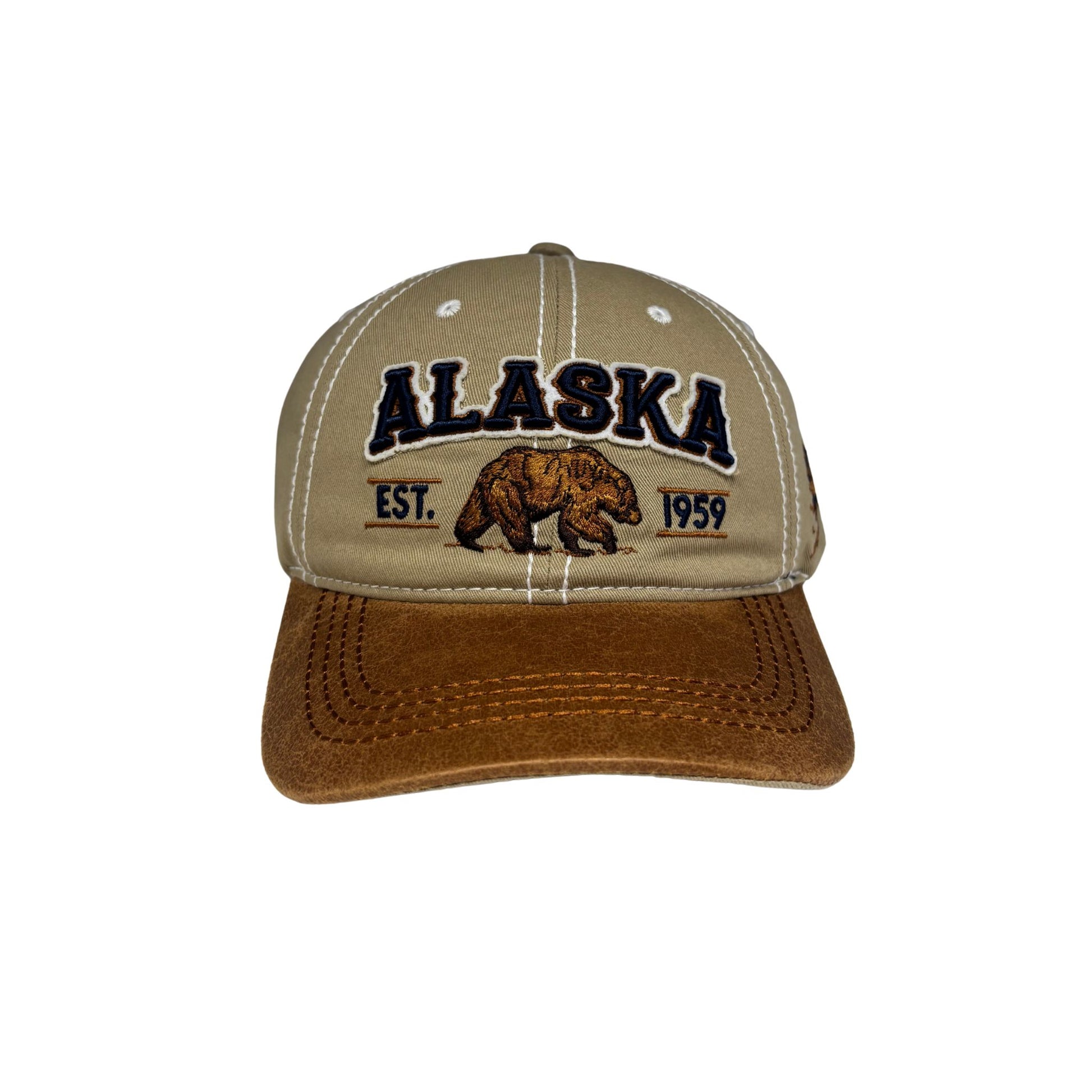 Cap with 'Alaska Est. 1959' and bear graphic 