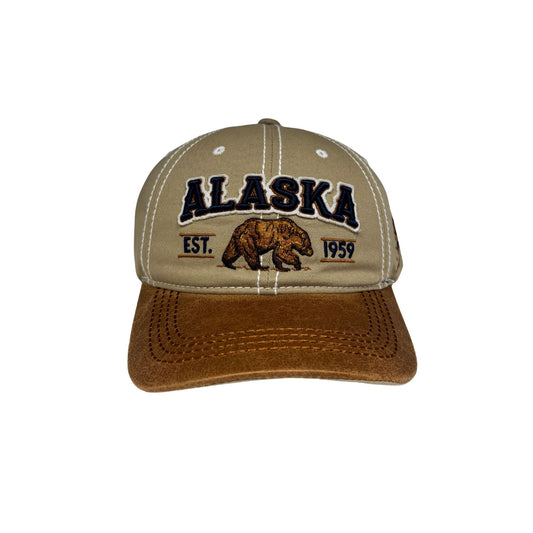 Cap with 'Alaska Est. 1959' and bear graphic 