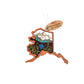 WOODEN ALASKA MAP SCENE ORNAMENT W/ KETCHIKAN, AK