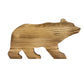 Back of bear-shaped cribbage board