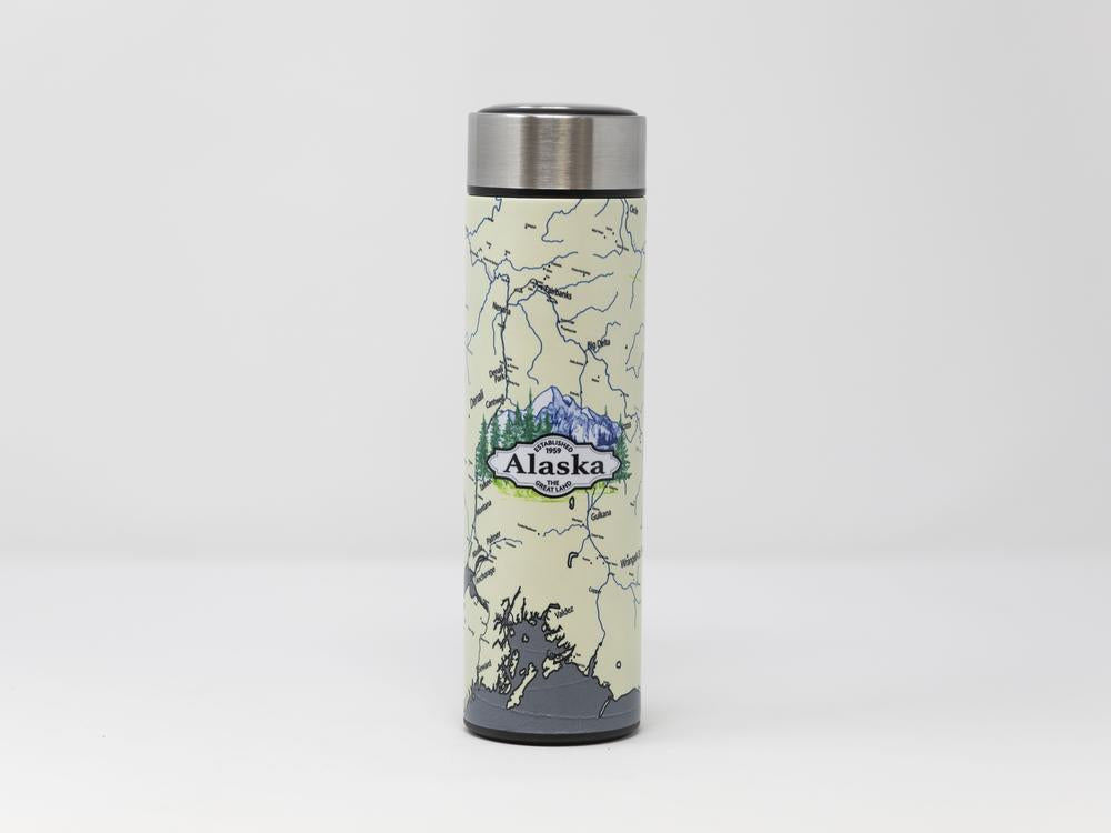 ALASKA MAP THERMAL COFFEE MUG