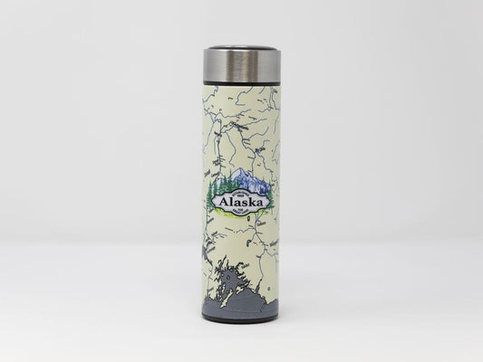 ALASKA MAP THERMAL COFFEE MUG