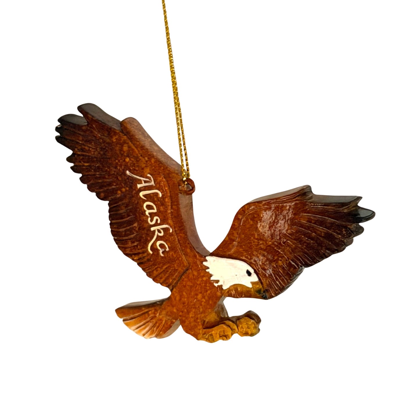Eagle ornament with 'Alaska' text 