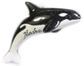 SPECKLED ORCA WHALE ORNAMENT