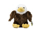 Plush eagle toy with a white background