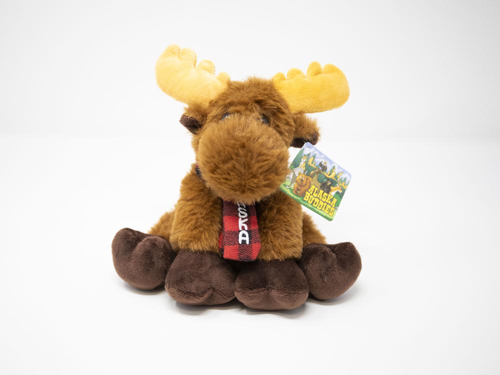 6" PLUSH BEANIE BOTTOM MOOSE