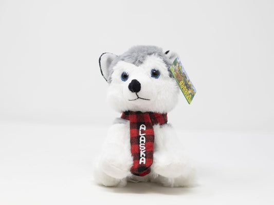 6" PLUSH BEANIE BOTTOM HUSKY