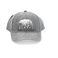 Gray cap with bear and 'Alaska' text on a white background