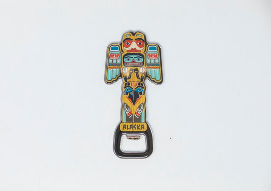 TOTEM POLE MAGNETIC BOTTLE OPENER