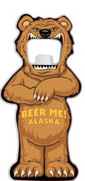 GRIZZLY "BITE ME" MAGNETIC BOTTLE OPENER