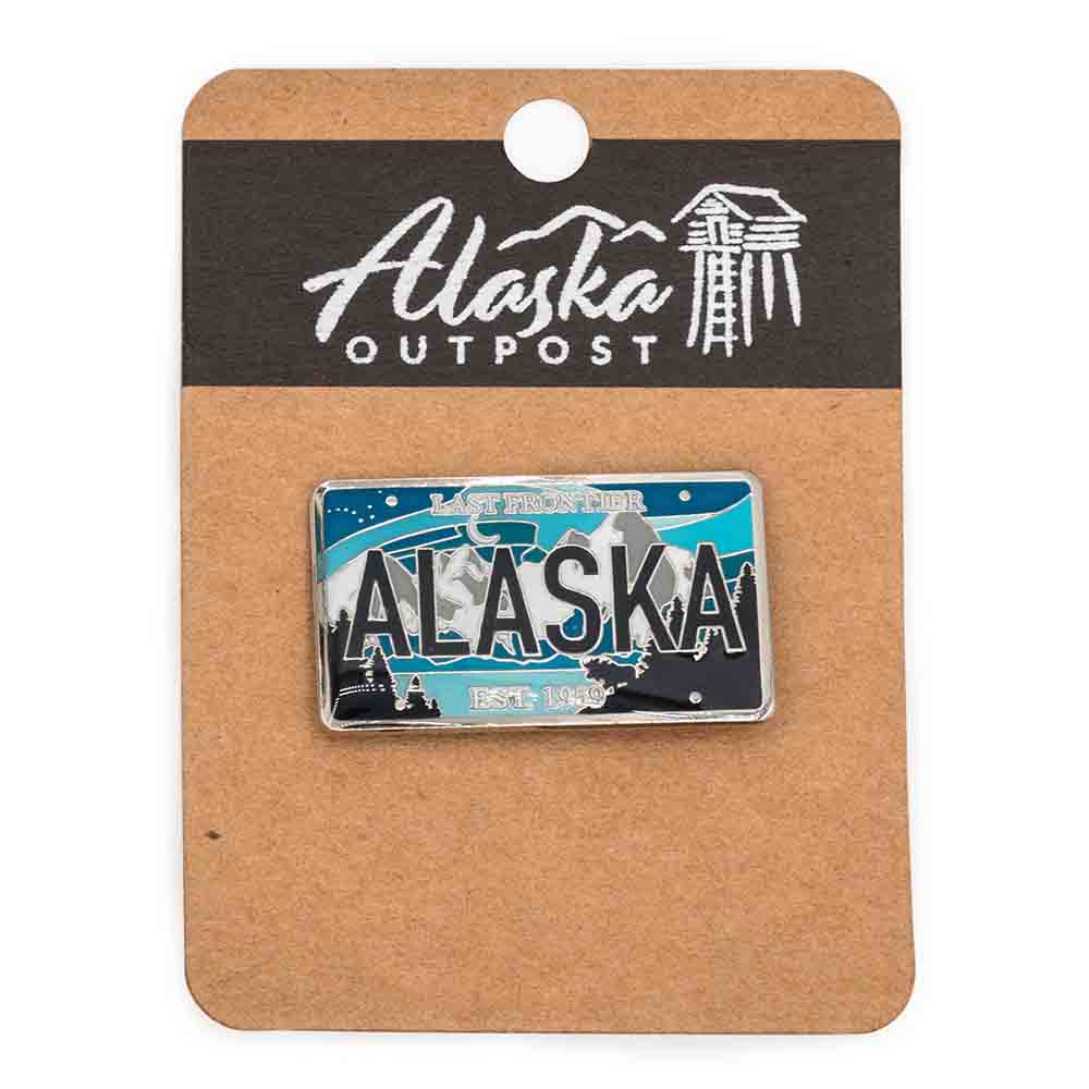 ALASKA LICENSE PLATE COLLECTOR PIN