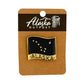 Alaska Flag Enamel Pin with Alaska Text 