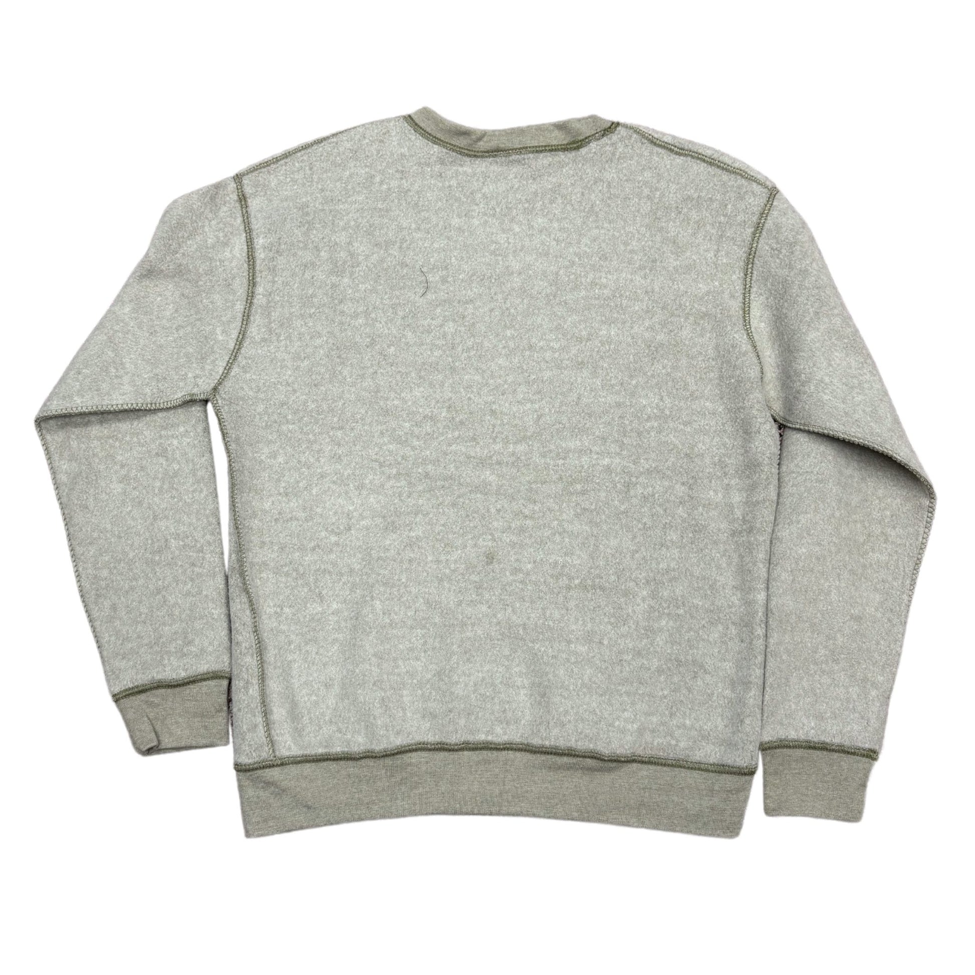 Green sweatshirt on a white background