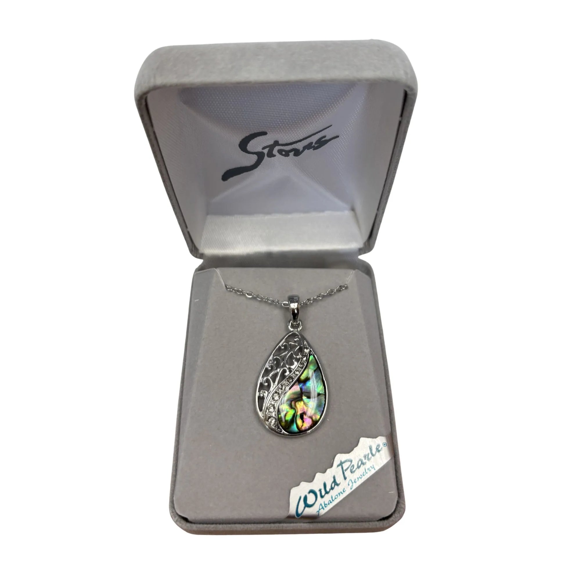 Necklace with a teardrop-shaped pendant