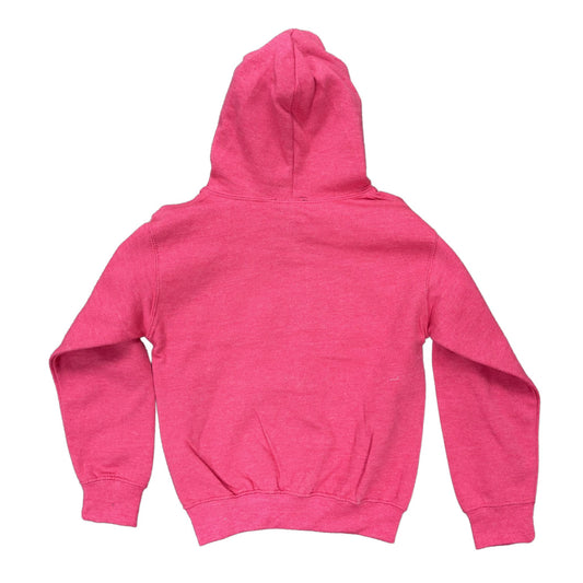 Pink hoodie on a white background