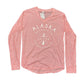 Pink long-sleeve shirt with 'Alaska Ketchikan' graphic on a white background