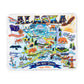 ALASKA MAP EMBOSSED MAGNET