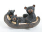 BEAR W/ CUBS IN CANOE