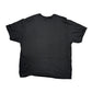 Black t-shirt on a white background