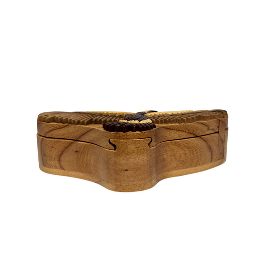 Wooden box with a lid 
