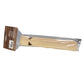 Wooden whistle in clear packaging on a white background
