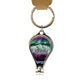 Keychain with Northern Lights design and 'Alaska' text on a white background