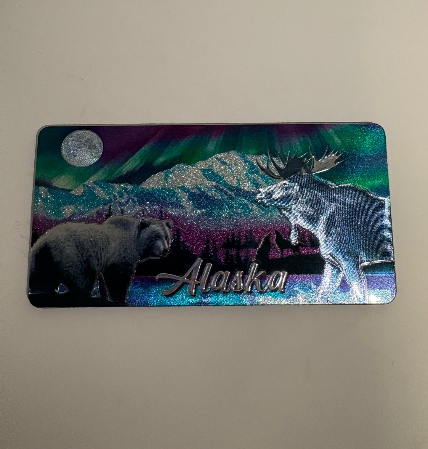 NORTHERN LIGHTS FOIL MAGNET
