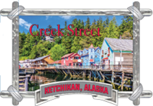 CREEK STREET FOIL FRAME MAGNET