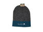 Gray and blue beanie with 'Alaska' text and state outline on a white background