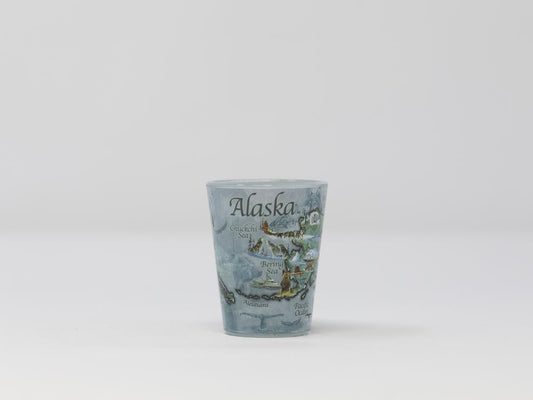 VAN ZYLE MAP SHOTGLASS