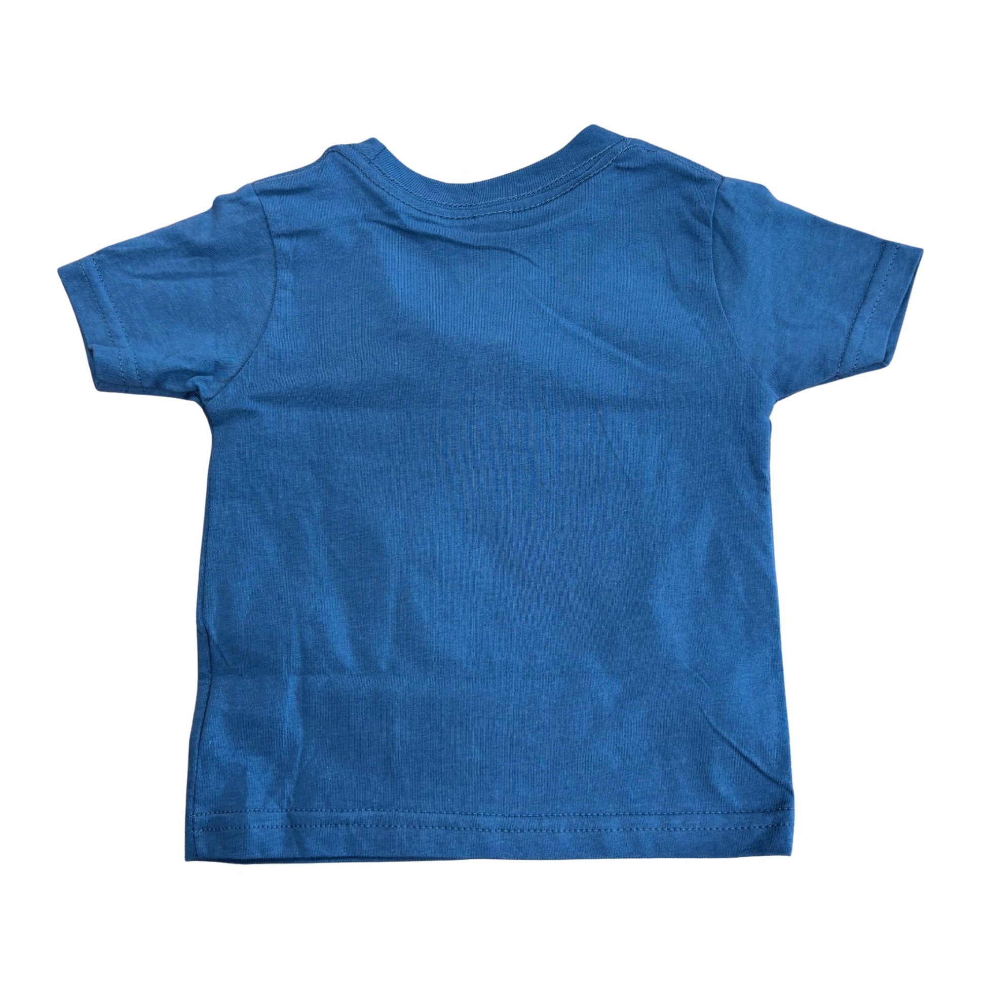 Blue t-shirt on a white background