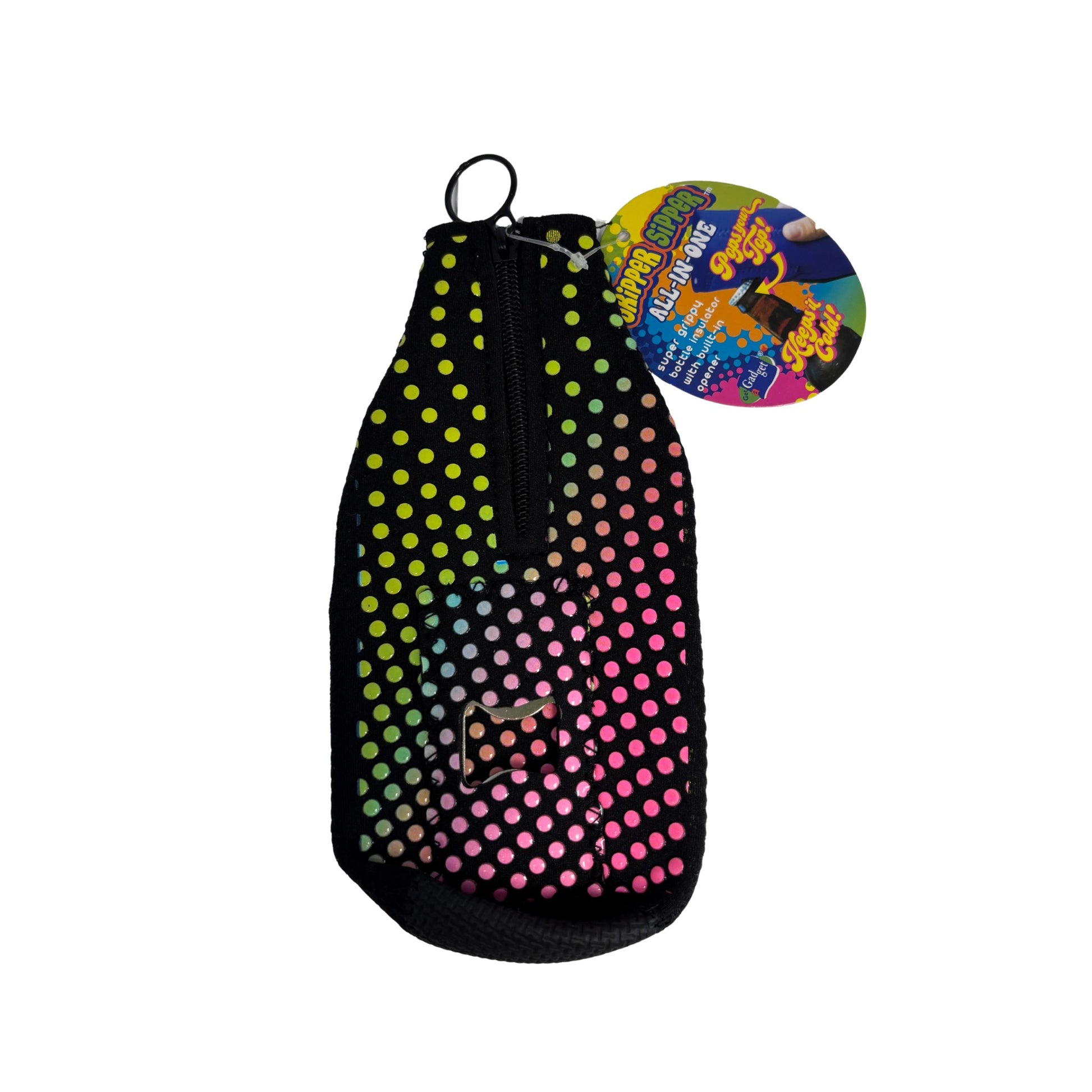 Bottle insulator with colorful design