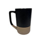 Black and beige ceramic mug 