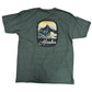 Green t-shirt with a mountain graphic and 'Alaska Ketchikan' text on a white background