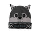Gray husky-themed beanie with 'Alaska' text on a white background