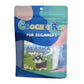 Crochet kit for beginners packaging with an image of a crochet husky 