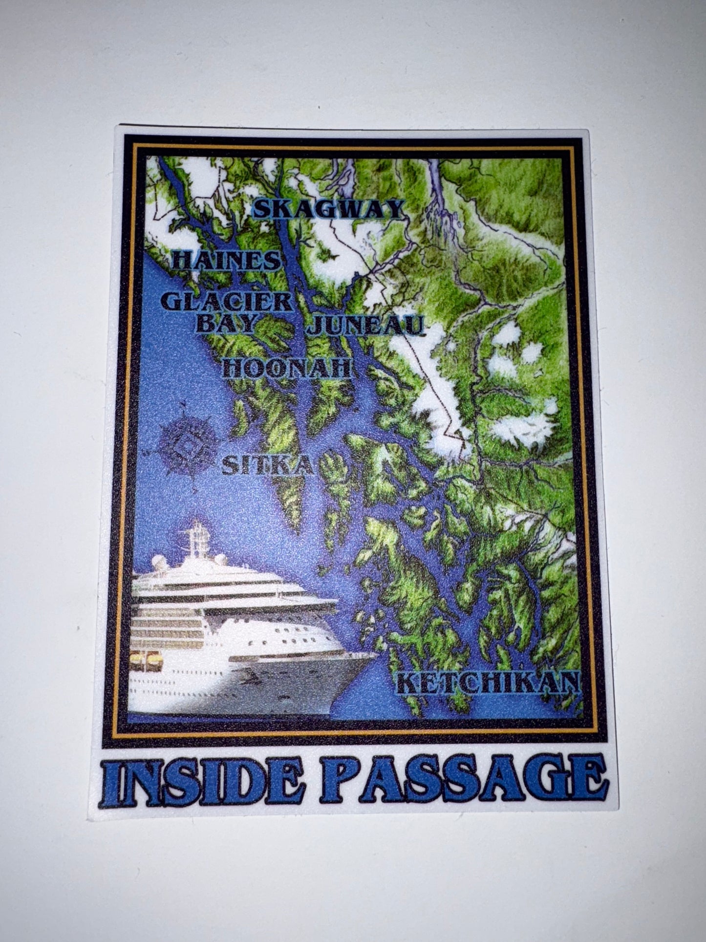 INSIDE PASSAGE MAP STICKER