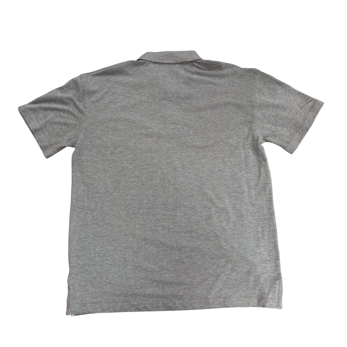 Gray polo shirt on a white background